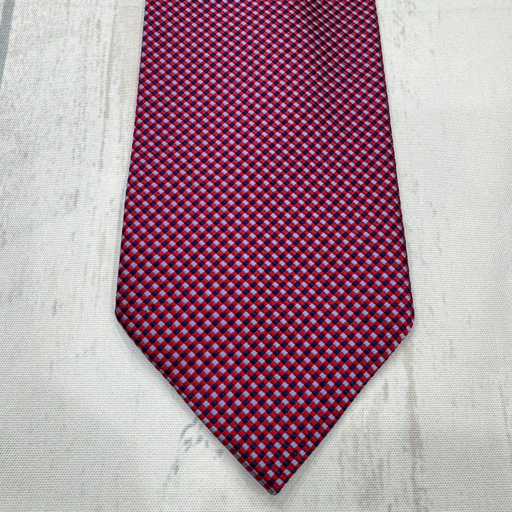 Brooks Brothers Makers Neck Tie Silk Red Geometric Mens‎